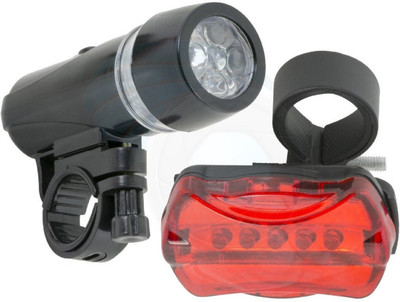 Inditradition LED Bike Head Flash Front Torch+Night Rear light Bicycle Mountain BikeMuti-Functional Flashlight LED Rear Break Light(Red)