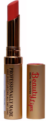 THE LOOKS Non Transfer Matte Beauty Lips with Velvet texture(Peach)