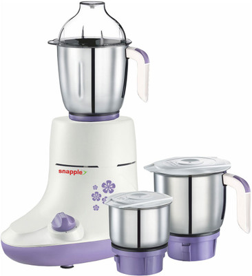 

Snapple Siyola Plus 550 W Mixer Grinder(White,Purple, 3 Jars)
