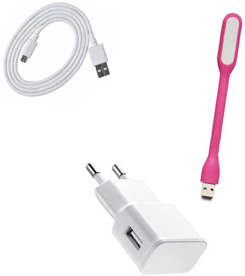 DAKRON Wall Charger Accessory Combo for Samsung Galaxy S7 Edge(White)