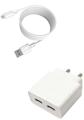DAKRON Wall Charger Accessory Combo for Infinix Hot S3(White)