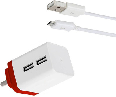 DAKRON Wall Charger Accessory Combo for Lava Z25(White)