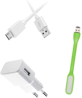 DAKRON Wall Charger Accessory Combo for Samsung Galaxy Alpha(White)