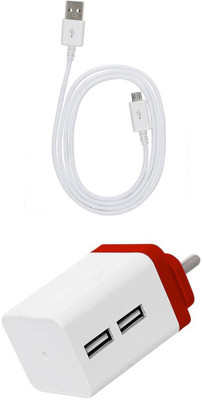 DAKRON Wall Charger Accessory Combo for Sony Xperia X Dual SIM(White)