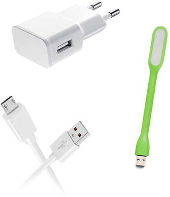 DAKRON Wall Charger Accessory Combo for Honor Holly 4 Plus(White)