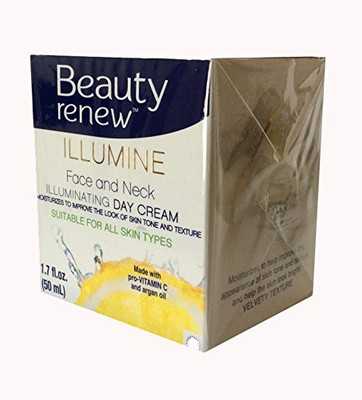 

Beauty Renew Illumine Face And Neck Day Cream With Pro Vitamin C And Organ Oil. 1.7 Fl Oz(50.28 ml)