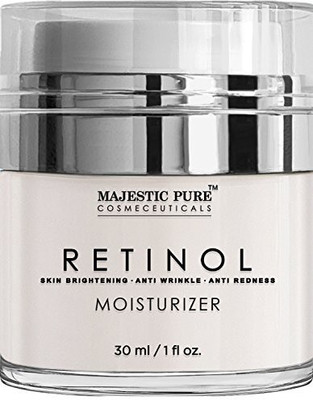 

Majestic Pure Retinol Cream, Moisturizing Cream For Face Or Eye Area Reduces The Appearances Of Wrinkles & Redness, With Retinol, Hyaluronic Acid & Green Tea - 1 Oz.(29.57 ml)
