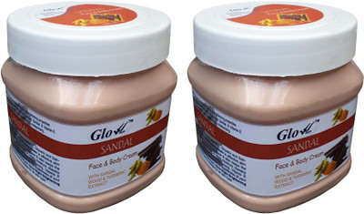 

Glow Right SANDAL FACE & BODY CREAM 2 Pack of 500ml(1000 ml)