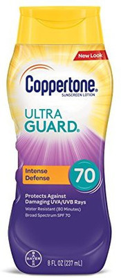 

Coppertone Ultra Guard Sunscreen Lotion Broad Spectrum Spf 70 (8-Fluid-Ounce)(236.59 ml)