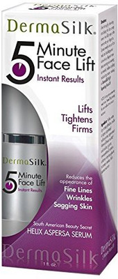 

DermaSilk Anti Aging Skin Care Cream 5 Min Face Lift Immediately Lifts, Tightens & Firms Aged Skin - Lasts Up To 8 Hours Significantly Reduces The Appearance Of Fine Lines, Wrinkles & Sagging Skin 1Oz(29.57 ml)