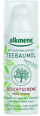 

Alkmene Tea Tree Oil Face Cream From Germany Vegan Paraben Free Quick Absorbing Hydrating & Moisturizing For Oily Acne Prone & Sensitive Skin Infused With Tea Tree Oil 50 Ml By(50 ml)