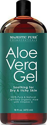 

Majestic Pure Aloe Vera Gel - From 100% Pure And Natural Cold Pressed Aloe Vera, 16 Fl Oz(473.18 ml)