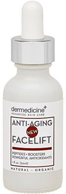

Dermedicine Natural Organic Anti-Aging Facelift Serum For Face | Ultra Hydrating W/ Seaweed Extract, Stem Cells, Antioxidants, Peptides | Helps Smooth Fine Lines & Wrinkles & Brighten Skin | 1 Fl Oz / 30 Ml(29.57 ml)