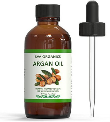 

SVA Organics Argan Essential Oil - 4 Fl Oz With Dropper | 100% Pure Natural Undiluted Organic Essential Oil For Hair And Skin By | Natural Healing Oils(118.29 ml)