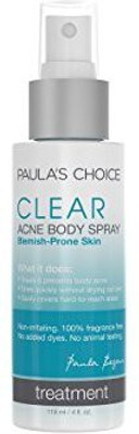 

Paula's Choice Clear Back And Body Acne Spray W/2% Salicylic Acid Leave On Exfoliant For Severe Stubborn Acne Back & Body 4 Oz Bottle(118.29 ml)