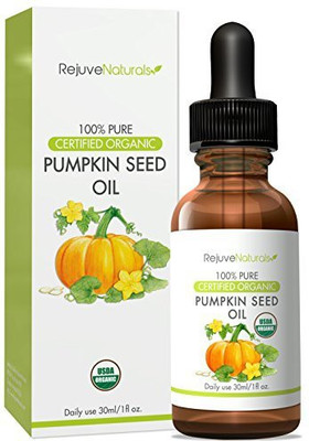 

RejuveNaturals Pumpkin Seed Oil (1Oz) Usda Certified Organic, 100% Pure, Cold Pressed By . Boost Hair Growth For Eyelashes, Eyebrows & Hair. Overactive Bladder Control For Men & Women. Skin Moisturizer(29.57 ml)