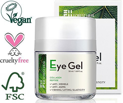 

Forest Heal Eye Gel With Collagen Peptides And Niacinamide - Natural Anti Aging, Anti Wrinkle Moisturizer For Under And Around Eyes - 1.69 Fl.Oz.(49.98 ml)