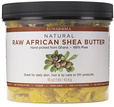 

SUNAROMA 100% Raw Shea Butter (16 Oz) - Premium Ghana Yellow Shea Butter For Skin Improves Elasticity, Stretch Marks, Eczema And Psoriasis - Helps Soften And Moisturize Hair - Great For Diy(473.18 ml)