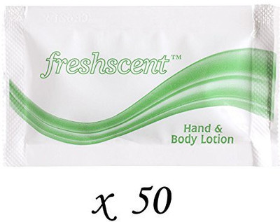 

Freshscent 50 Packets Of Travel Size Fresh Scent Hand & Body Lotion - 0.25 Ounces(7.39 ml)