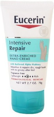 

Eucerin Intensive Repair Extra-Enriched Hand Creme With Buffered Alpha Hydroxy 2.7 Oz (78 G)(79.85 ml)