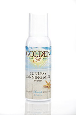

Golden Sol Bon Vivant Salon Organic Dark Sunless Tanning Mist (8Oz) Whole Body/Face Spray Even For Oily Skin- Dye-Free- Alternative To Self Tanning Lotions- No Fake Smell(236.59 ml)