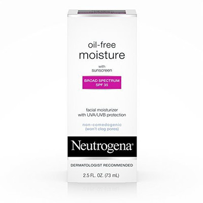 

Neutrogena Oil-Free Daily Facial Moisturizer With Broad Spectrum Spf 35 Sunscreen, Dermatologist Recommended, Fragrance-Free, Non Comedogenic And Hypoallergenic 2.5 Fl. Oz(73.93 ml)