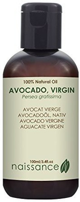 

Naissance Avocado Virgin Cold Pressed Carrier Oil 3.4 Fl. Oz. Superb For Moisturizing Hair, Body And Face.(100.55 ml)