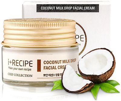 

I+Recipe Coconut Milk Drop Facial Cream, Antioxidant Tone Up Moisturizer For Face, Normal To Dry All Skin Type, (30 Ml)(30 ml)