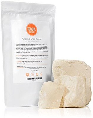 

Teddie Organics Raw Unrefined African Shea Butter 17 Oz - 100% Pure Organic Hand Cut - Contains Natural Anti-Aging Antioxidants And Vitamin E To Moisturize & Nourish Dry Skin - Natural Skin, Body & Hair Care(502.75 ml)