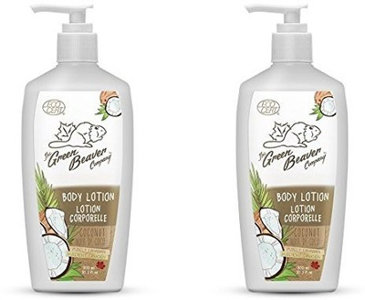 

Green Beaver Coconut Body Lotion (Pack 2) With Organic Aloe Vera, Sunflower Seed Oil, Labrador Tea Water And Sweetfern Water, Gluten-Free, Paraben-Free, Cruelty-Free And Vegan, 10.1 Oz(298.69 ml)