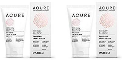 

Acure Organics Seriously Soothing Day Cream (Pack Of 2) With Argan Oil And Sunflower Amino Acids, For Normal To Sensitive Skin, Includes Coconut, Acai, Rosehip, Chamomile And Rooibos, 1.7 Fl. Oz.(50.28 ml)