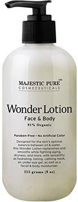 

Majestic Pure Wonder Face And Body Lotion, Daily Face Moisturizer, Nourishing And Calming Skin Lotion For Women And Men, 91% Organic Formula, 9 Oz(266.16 ml)