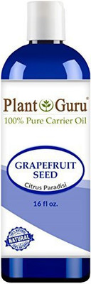 

Plant Guru Grapefruit Seed Oil 16 Oz. Cold Pressed 100% Pure Natural Carrier - Skin, Body And Face. Great For Moisturizing & More!(473.18 ml)