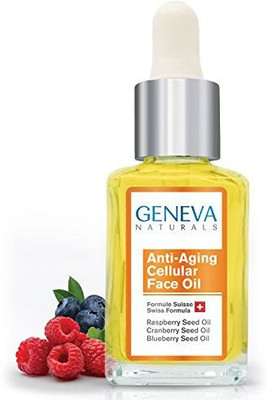 

Geneva Naturals Cellular Face Oil - All Natural Swiss Anti-Aging Formula With Black Seed Oil, Raspberry, And Blueberry Seed Oil For Men And Women - 1Oz(29.57 ml)