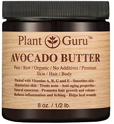 

Plant Guru Avocado Body Butter 8 Oz. 100% Pure Raw Fresh Natural Cold Pressed. Skin, Hair, Nail Moisturizer, Diy Creams, Balms, Lotions, Soaps.(236.59 ml)