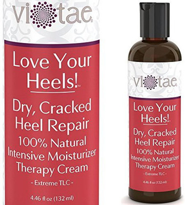 

Vi-Tae� Dry, Cracked Heel/Foot Care & Repair (Anti Aging) - Intensive Moisturizer & Treatment Cream W Shea Butter & Beeswax - All Natural - 'Love Your Heels!' 4.46Oz(131.9 ml)