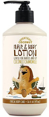 

Alaffia Everyday Coconut Hair And Body Lotion, Gentle For Babies And Up, Moisturizing Support For Soft, Smooth Hair And Skin With Yarrow And Chamomile, Fair Trade, Coconut Chamomile, 16 Ounces(473.18 ml)