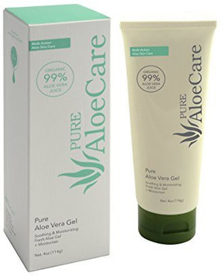 

PURE AloeCare 99% Pure Organic Aloe Vera Gel, Provides Aloe Vera Benefits In Their Natural State To Moisturize, Nourish, Repair, Soothe, Great For Scaring, Burns, Sun Burn, Eczema, 4 Oz (114G)(118.29 ml)