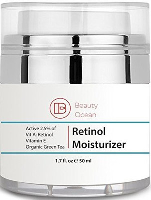 

Beauty Ocean Retinol Moisturizer Cream 2.5% 1.7 Oz For Face And Eye - Retinol And Hyaluronic Acid, Vitamin E And Green Tea - Use Night Cream - For Anti Aging, Acne, Wrinkle - From(50.28 ml)