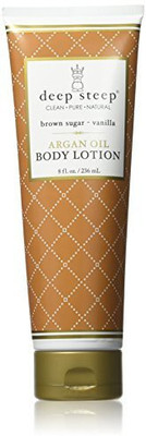 

Deep Steep Argan Oil Body Lotion, Brown Sugar Vanilla, 8 Fluid Ounce (Pack Of 6)(236.59 ml)