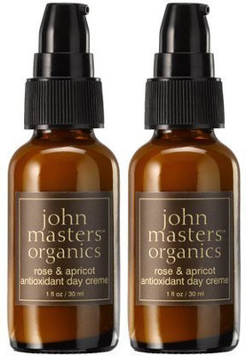 

John Masters Organics Rose And Apricot Antioxidant Day Creme (Pack Of 2) With Rose Flower Oil, Borage Oil, And Aspen Bark, 1 Fl. Oz.(29.57 ml)