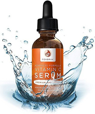 

Foxbrim Vitamin C Serum For Face With Hyaluronic Acid, Best Anti Aging Serum On Face, Skin, Eye - Vegan Amino Complex - Natural & Organic - For Acne, Anti Wrinkle, Fine Lines, Fades Age Spots - 1Oz By(29.57 ml)