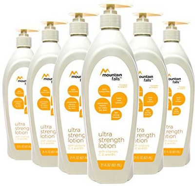 

Mountain Falls Daily Moisturizer For Extra Dry Skin, Ultra Strength Lotion With Vitamins C, E, And B5, Pump Bottle, Compare To Jergens, 21 Fluid Ounce (Pack Of 6)(621.04 ml)