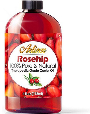 

Artizen 4Oz Rosehip Oil By (100% Pure & Natural) - Cold Pressed & Harvested From Fresh Roses Bushes & Rose Seed - Rose Hip Oil Is Perfect For Your Skin, Face, Nails, & Hands(118.29 ml)