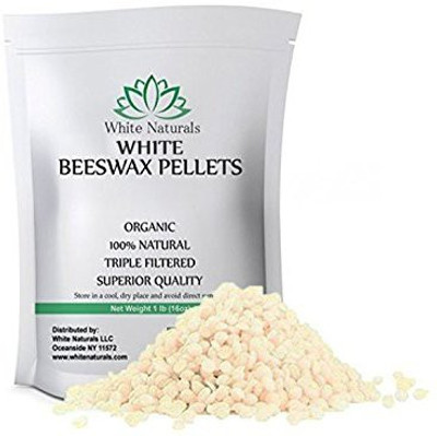 

White Naturals Beeswax Pellets 1 Lb (16 Oz), Pure, Natural, Cosmetic Grade, Top Quality Bees Wax Pastilles, Triple Filtered, Great For Diy Lip Balms, Lotions, Candles By(473.18 ml)