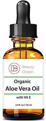 

Beauty Ocean Pure Aloe Vera Oil, 2 Oz For Hair, Skin, Face, Body And Sun Burns -100% Organic, Cold Pressed, Natural Oil From(59.15 ml)