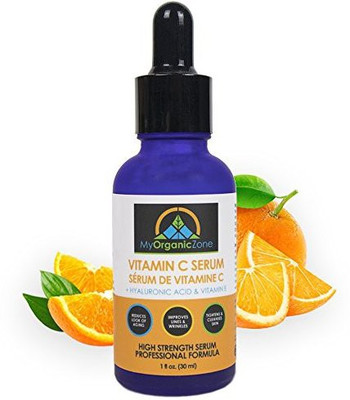 

My Organic Zone Vitamin C Serum With Hyaluronic Acid And Vitamin E, Anti Aging And Anti Wrinkle Serum For Face And Skin, Skin Tightening And Bleaching (1Fl.Oz/30Ml)(29.57 ml)
