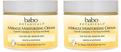 

Babo Naturals Miracle Moisturizing Face Cream (Pack Of 2) With Aloe Leaf, Coconut Oil, Shea Butter, Cocoa Seed, Oat, Calendula, Chamomile, Kudzu, Bergamot, Cedarwood, Vanilla And Orange, 2 Oz.(59.15 ml)