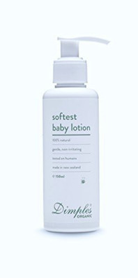 

Dimples Softest Baby Lotion By | Natural Soothing Moisturizer Gently Softens & Protects Baby'S Skin | Organic Baby Skincare | 150Ml(150 ml)