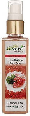

Greenviv Natural Face Toner, Rose & Geranium, 100Ml(100 ml)